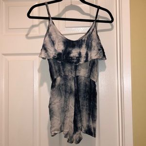 Mini blue Tye dye romper